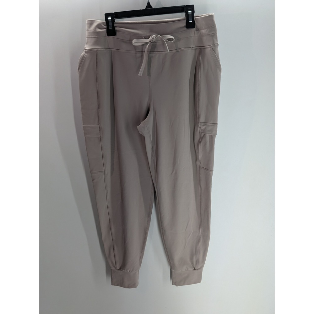 Athleta Rainier Cargo Jogger Mauve Brushed Cold Weather Pants Womens Medium